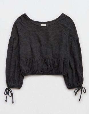 Aerie Endless Summer Cropped Sweatshirt
