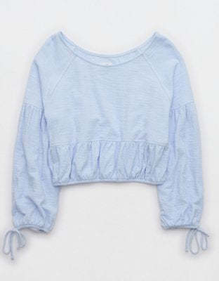 Aerie Endless Summer Cropped Sweatshirt