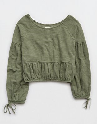 Aerie Endless Summer Cropped Sweatshirt