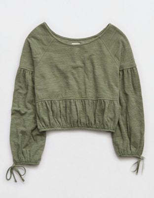 Aerie Endless Summer Cropped Sweatshirt