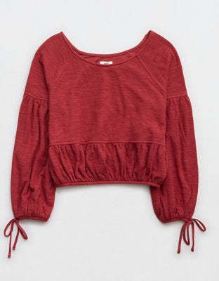 Aerie Endless Summer Cropped Sweatshirt