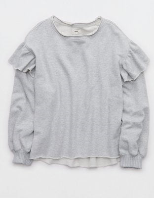 Aerie Ruffle Sleeve Sweatshirt