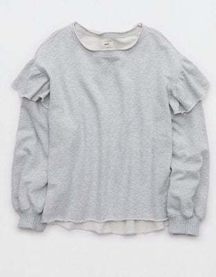 Aerie Ruffle Sleeve Sweatshirt