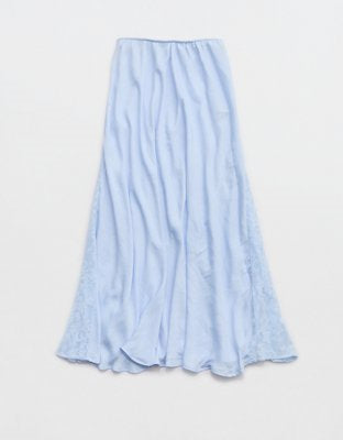 Aerie Satin Maxi Skirt