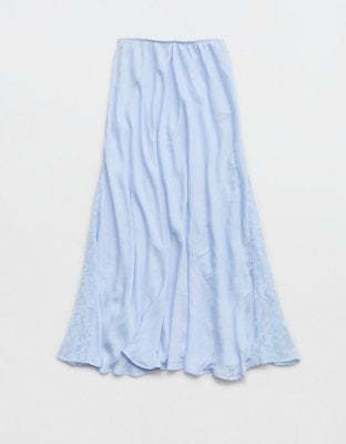 Aerie Satin Maxi Skirt