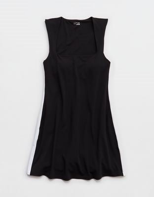 OFFLINE By Aerie Real Me XTRA Square Neck Track Mini Dress
