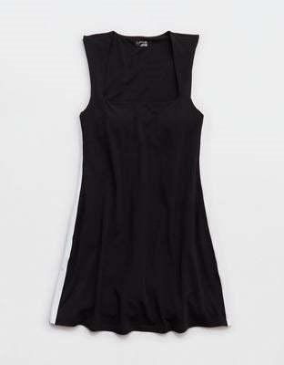 OFFLINE By Aerie Real Me XTRA Square Neck Track Mini Dress