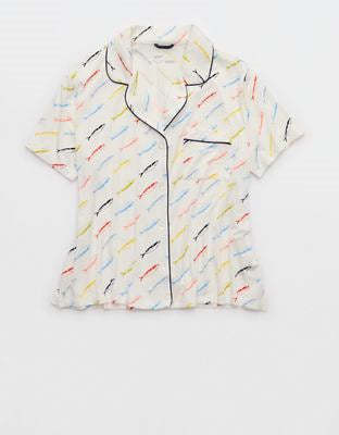 Aerie Real Soft® Short Sleeve Pajama Shirt