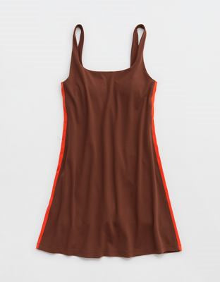 OFFLINE By Aerie Real Me XTRA Square Neck Track Mini Dress