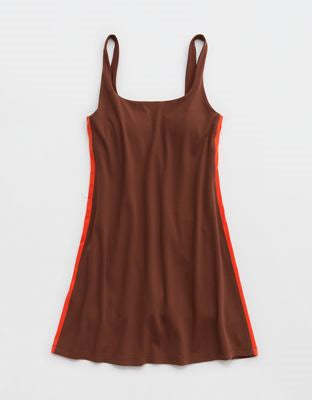 OFFLINE By Aerie Real Me XTRA Square Neck Track Mini Dress