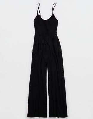 Aerie At The Barre Smocked Jumpsuit