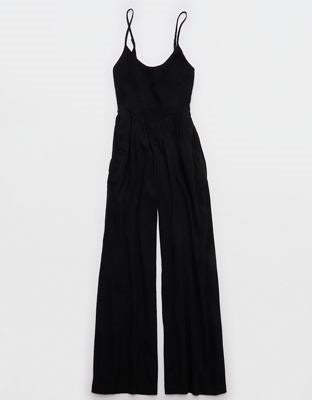 Aerie At The Barre Smocked Jumpsuit