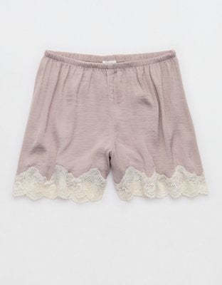 Aerie Night Out Satin Lace Boxer