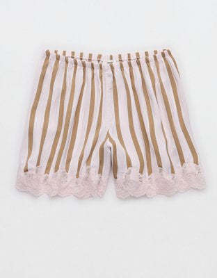 Aerie Night Out Satin Lace Boxer