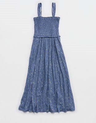 Aerie At The Barre Smocked Dress