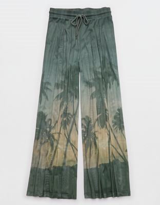 OFFLINE By Aerie Mesh Super Wide Leg Pant