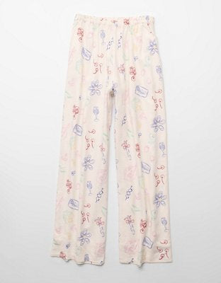 AE Linen-Blend Wide-Leg Pant