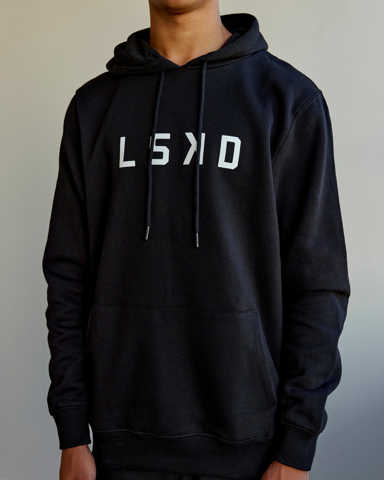 Structure Hoodie - Black-White