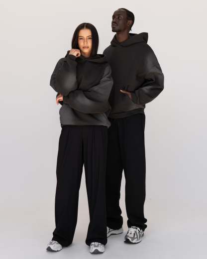 Memory In Motion Ultra Heavyweight Washed Hoodie - Charcoal Washed