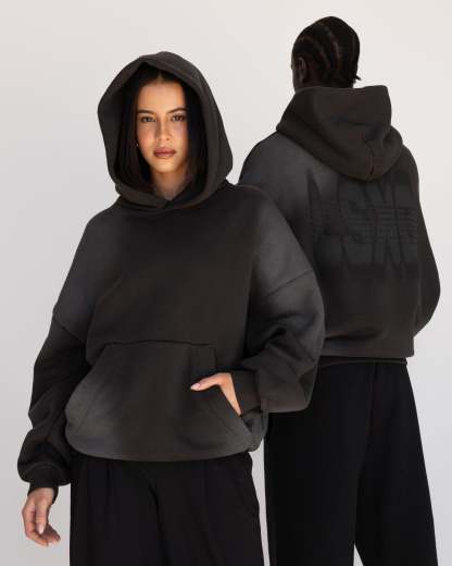 Memory In Motion Ultra Heavyweight Washed Hoodie - Charcoal Washed