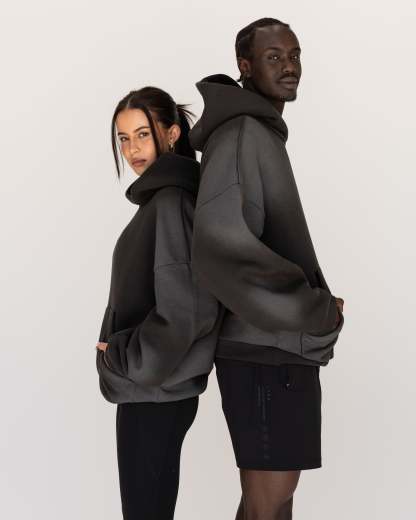Memory In Motion Ultra Heavyweight Washed Hoodie - Charcoal Washed