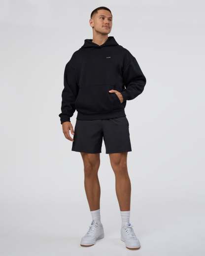 Lifting Unisex Oversized Hoodie - Black-Flame