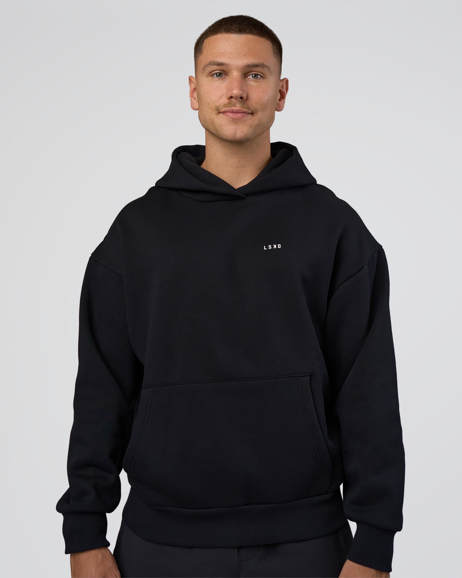 Lifting Unisex Oversized Hoodie - Black-Flame
