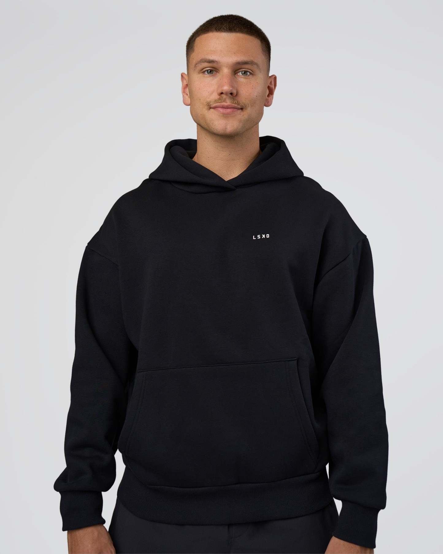 Lifting Unisex Oversized Hoodie - Black-Flame