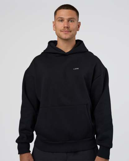 Lifting Unisex Oversized Hoodie - Black-Flame