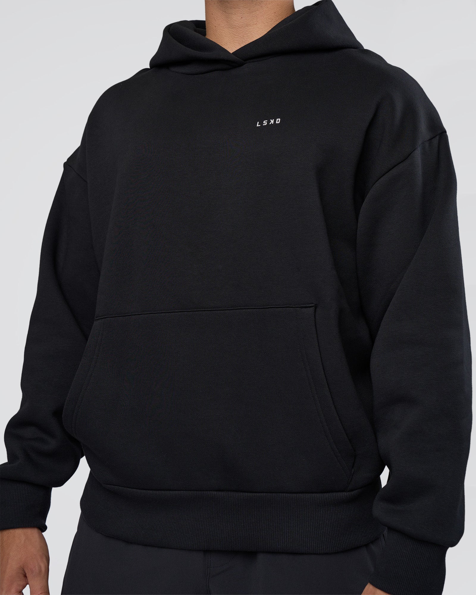 Lifting Unisex Oversized Hoodie - Black-Flame