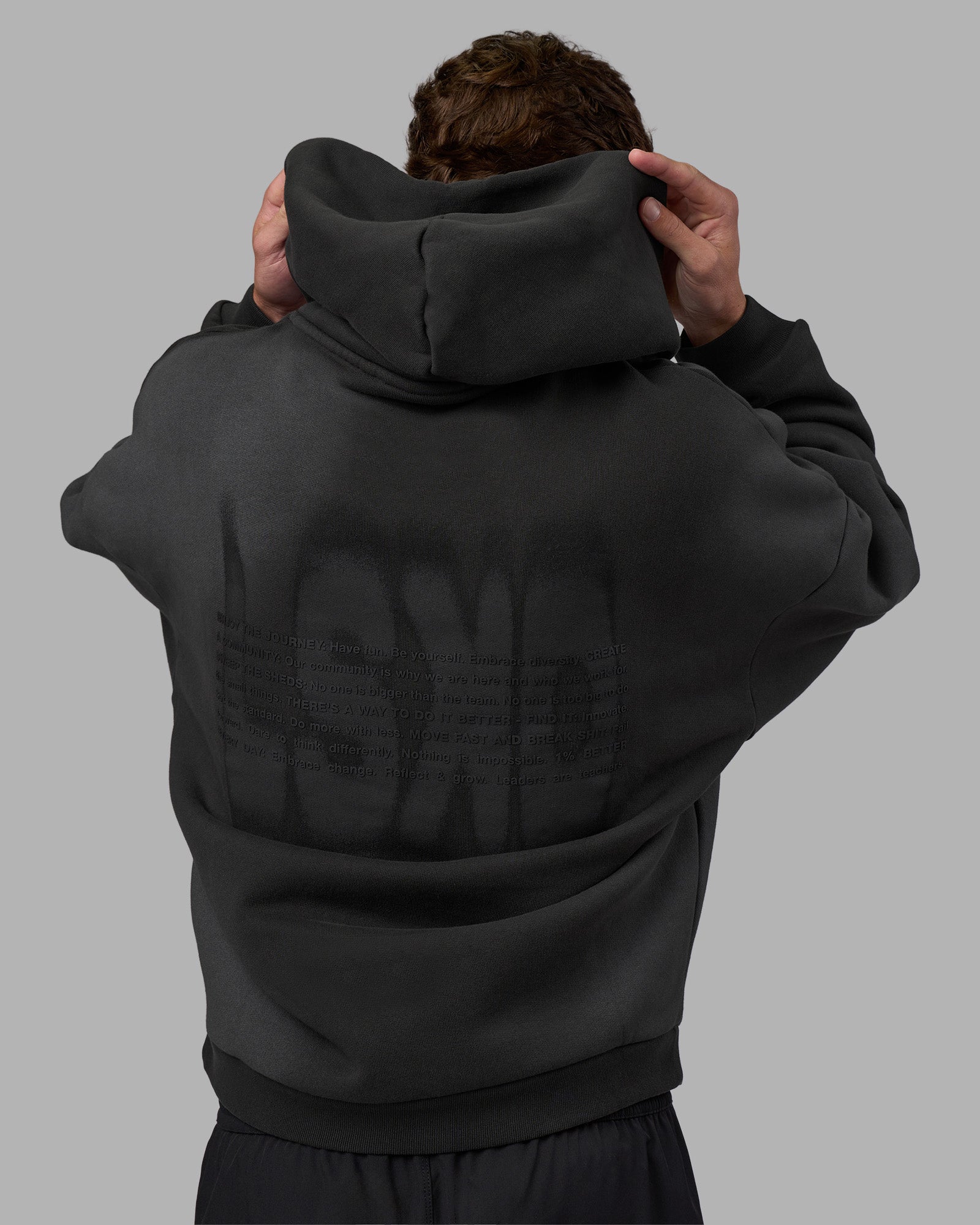 Memory In Motion Ultra Heavyweight Washed Hoodie - Charcoal Washed