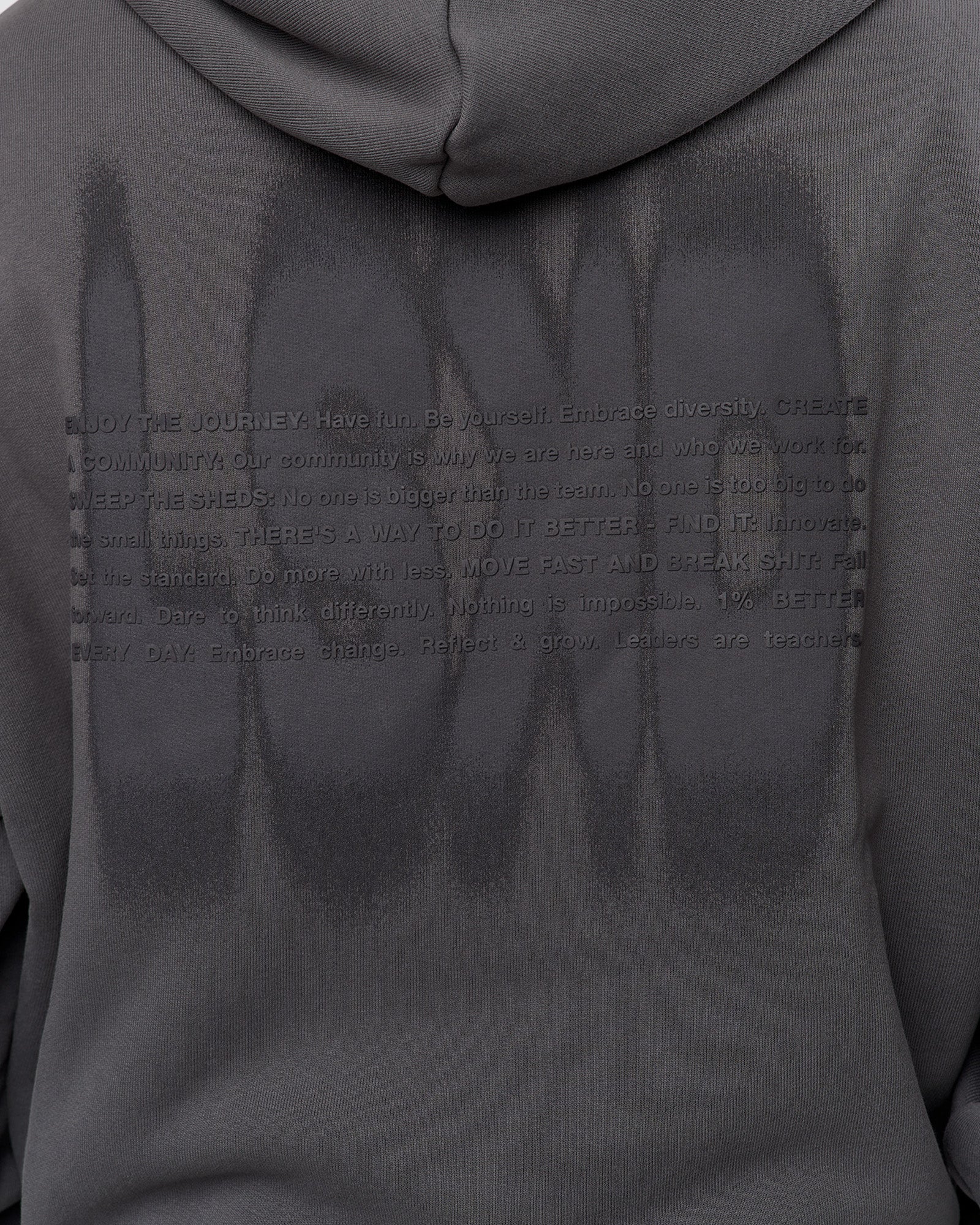 Memory In Motion Ultra Heavyweight Washed Hoodie - Dark Storm Washed