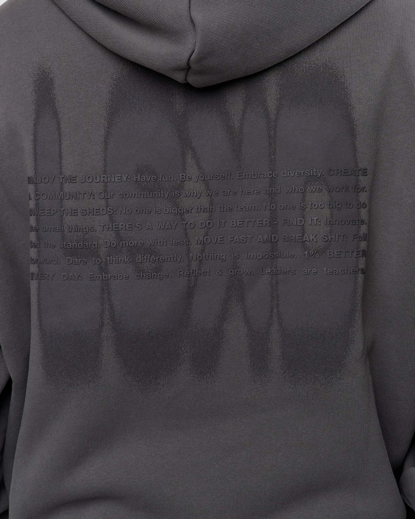 Memory In Motion Ultra Heavyweight Washed Hoodie - Dark Storm Washed