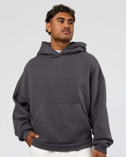 Memory In Motion Ultra Heavyweight Washed Hoodie - Dark Storm Washed