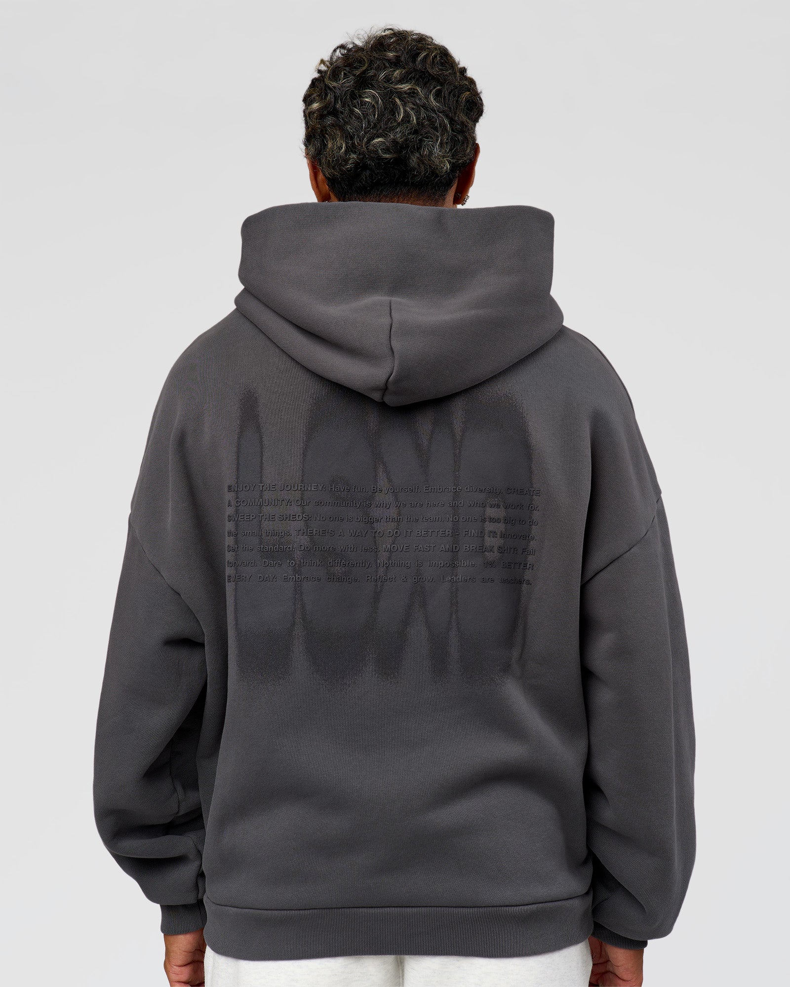 Memory In Motion Ultra Heavyweight Washed Hoodie - Dark Storm Washed