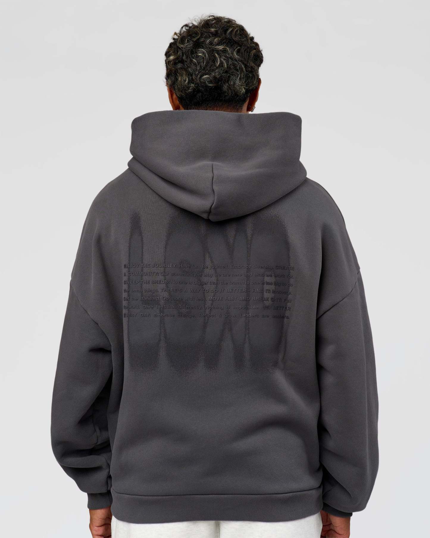 Memory In Motion Ultra Heavyweight Washed Hoodie - Dark Storm Washed