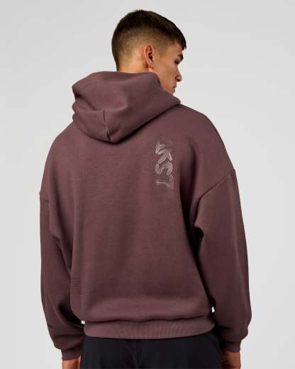 Static Grit Unisex Boxy Hoodie - Cocoa Powder-Hot Chocolate