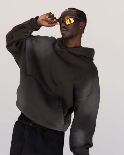 Memory In Motion Ultra Heavyweight Washed Hoodie - Charcoal Washed
