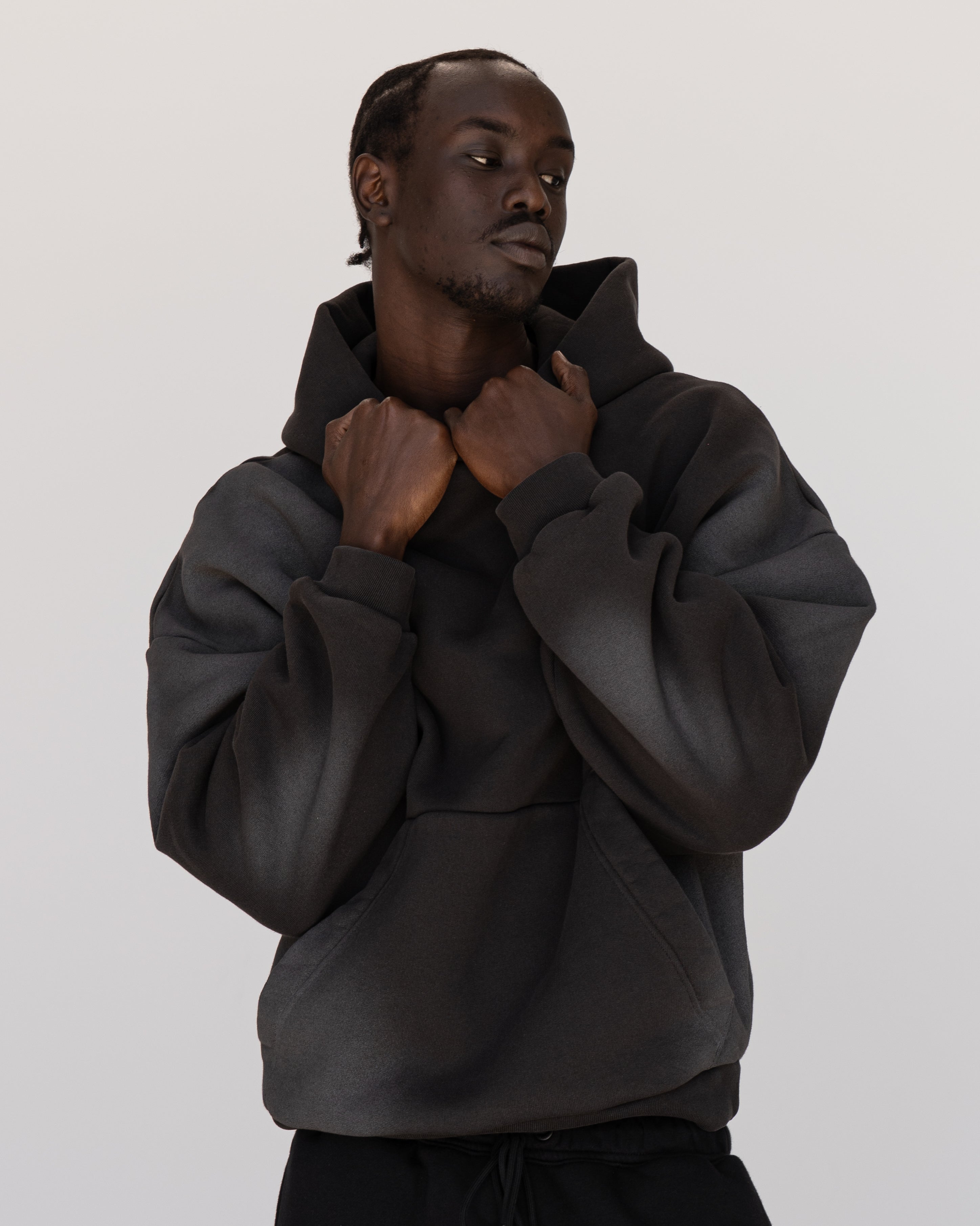 Memory In Motion Ultra Heavyweight Washed Hoodie - Charcoal Washed
