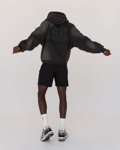 Memory In Motion Ultra Heavyweight Washed Hoodie - Charcoal Washed