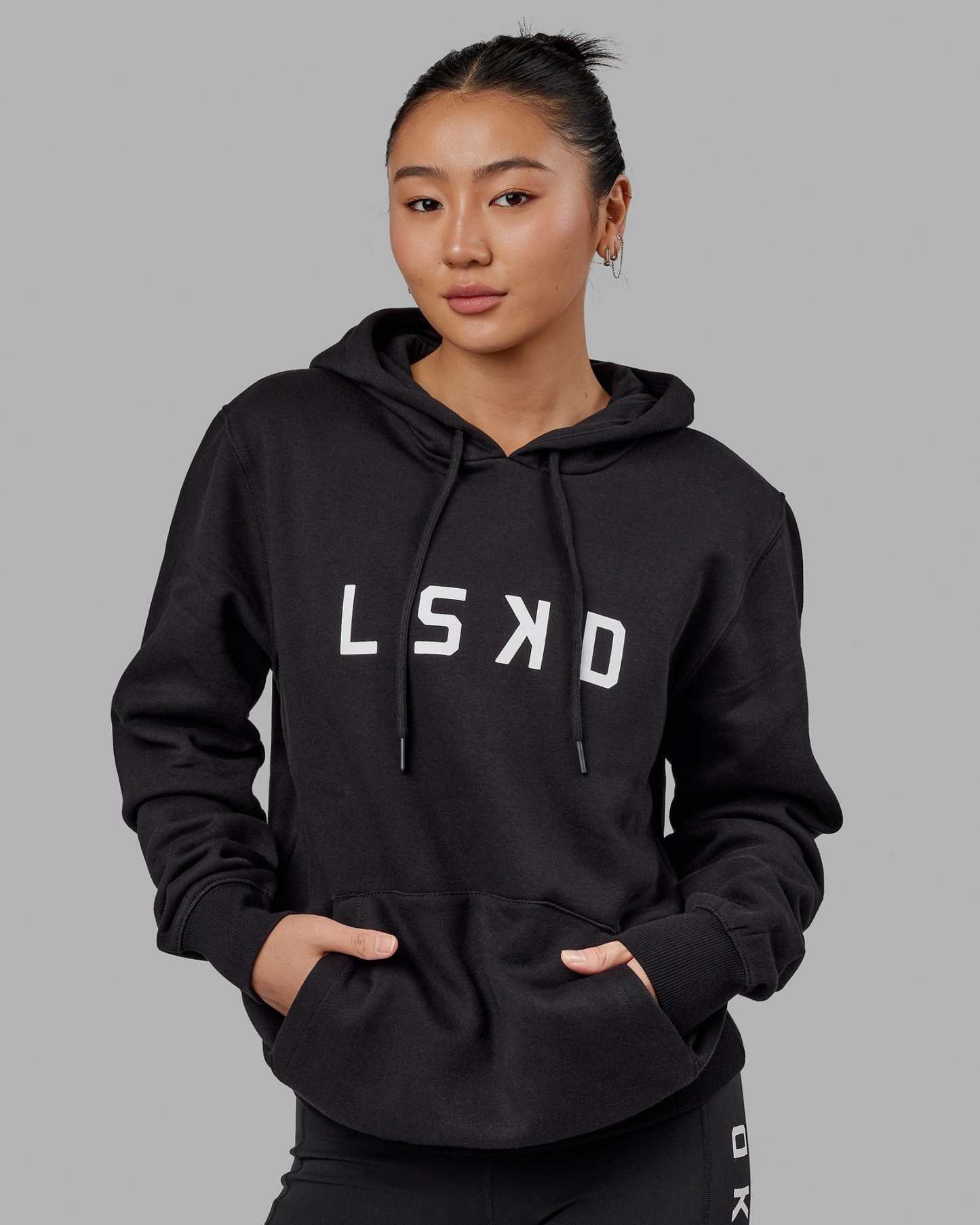 Structure Hoodie - Black-White