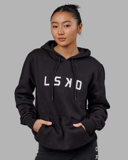 Structure Hoodie - Black-White