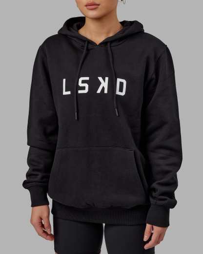 Structure Hoodie - Black-White