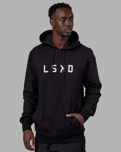 Structure Hoodie - Black-White