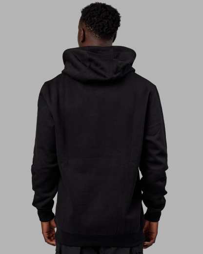 Structure Hoodie - Black-White