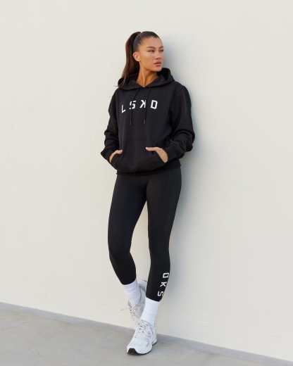 Structure Hoodie - Black-White