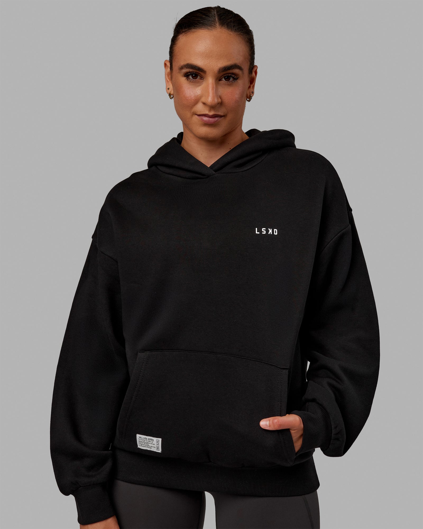 VS6 Hoodie Oversize - Black-White