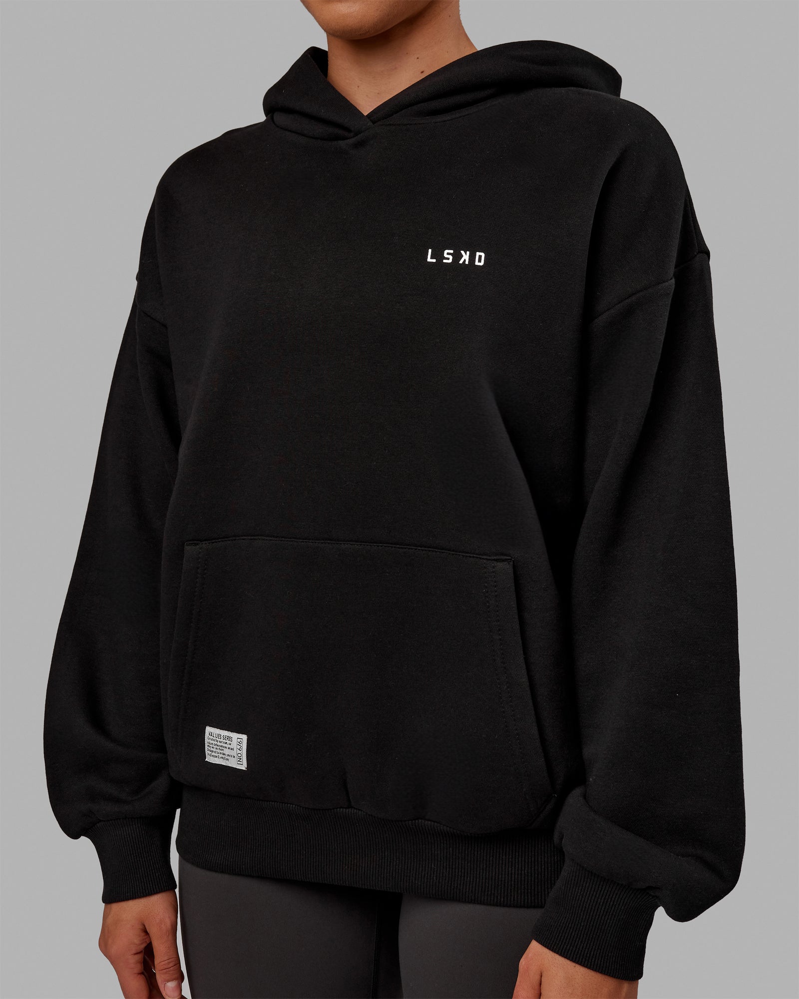 VS6 Hoodie Oversize - Black-White