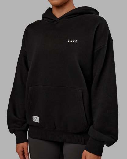 VS6 Hoodie Oversize - Black-White