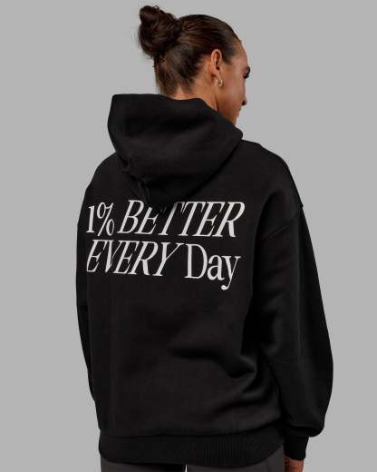 VS6 Hoodie Oversize - Black-White